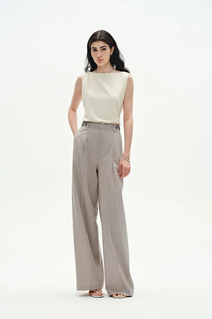 Halina Tailored Trousers in Merino Wool Blend