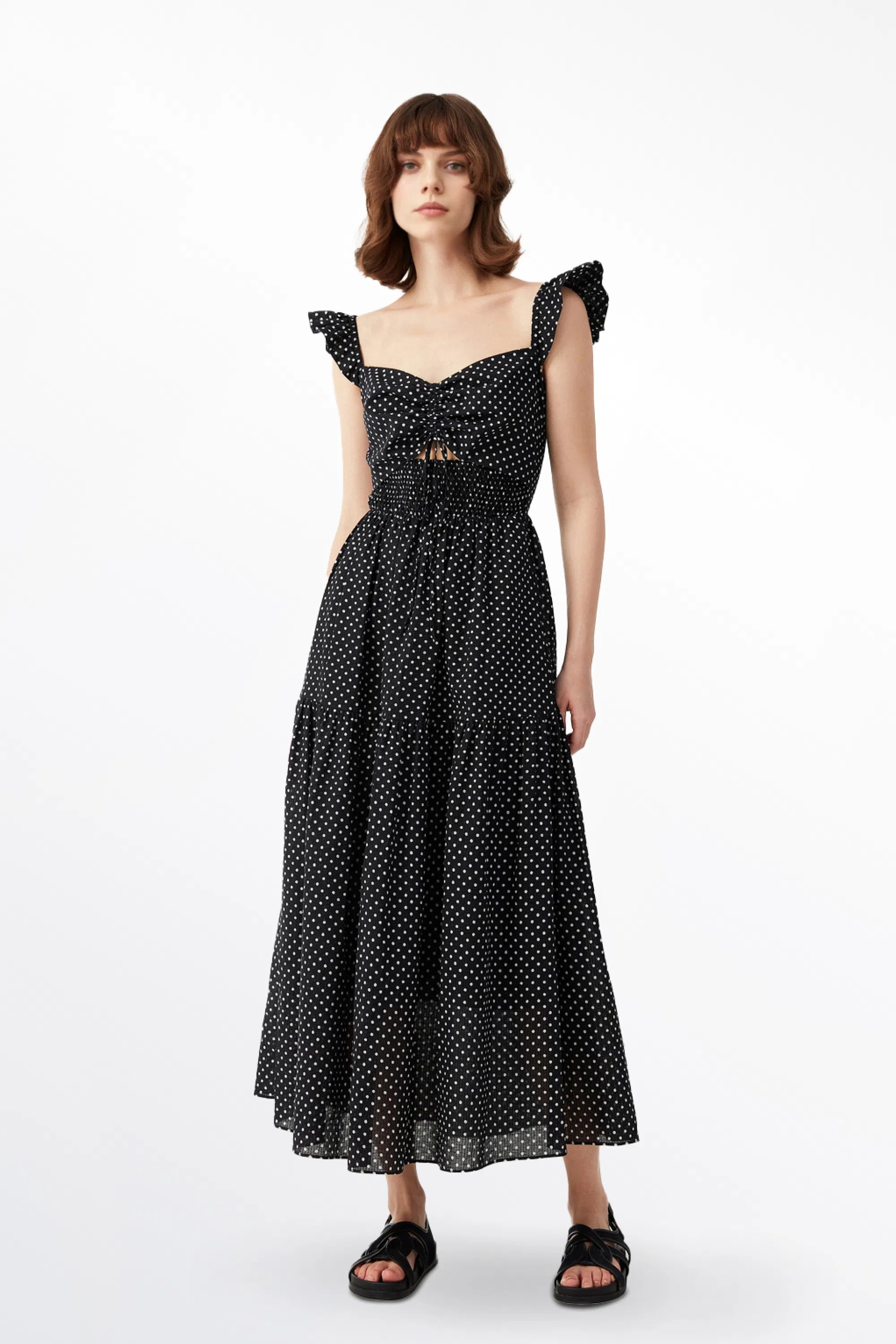 Paula Polka Dot Dress in Cotton