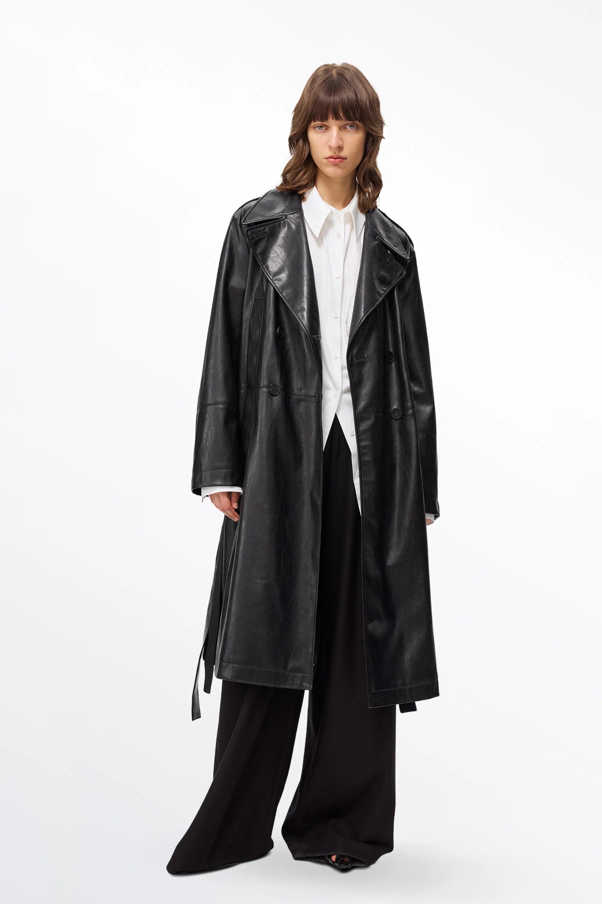 Excelsior Trench Coat in Vegan Leather