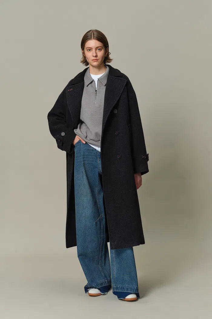 Brandt Wool Coat in Wool