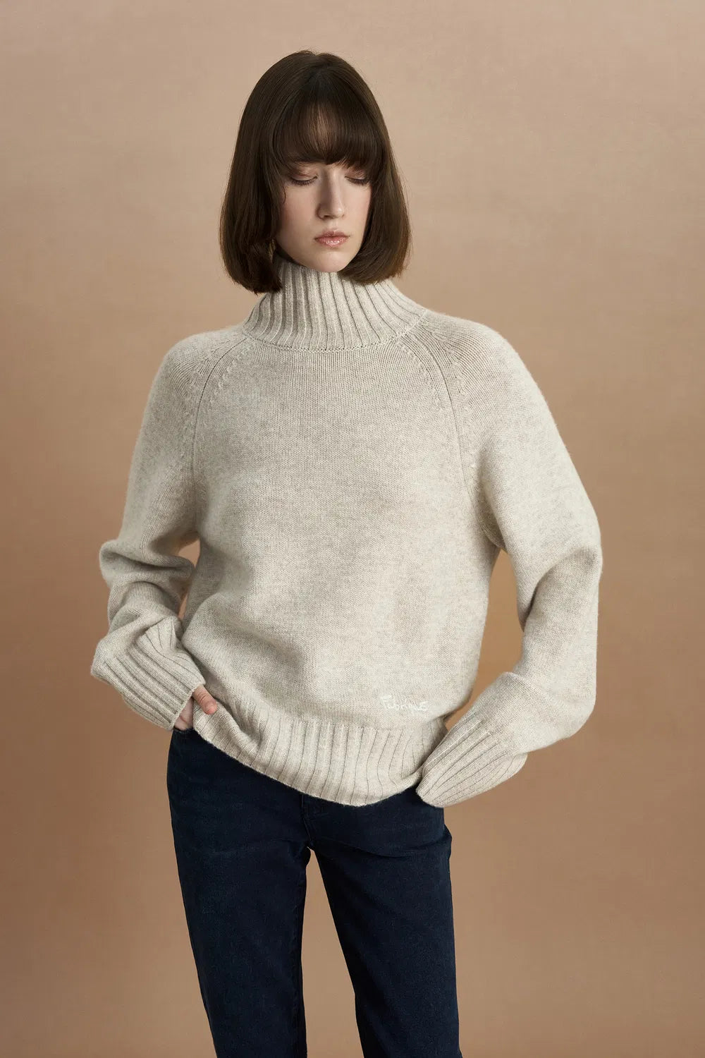 Keth Turtleneck Sweater in Merino-Cashmere Knit