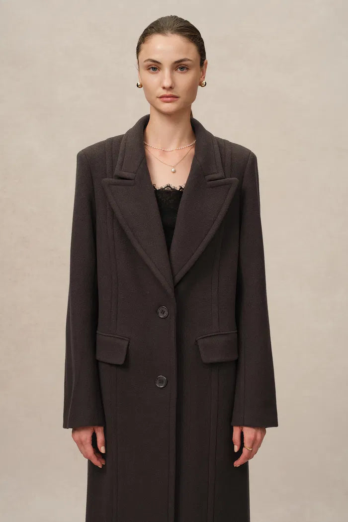 Sylvia Tailored Coat in Cashmere Single-Face Cloth