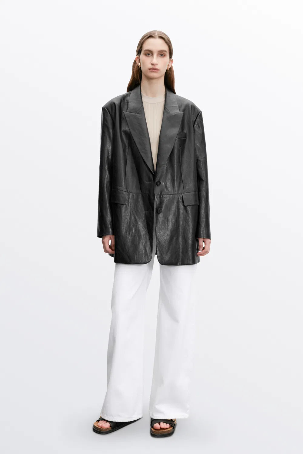 Sebastien Vintage Texture Jacket in Vegan Leather