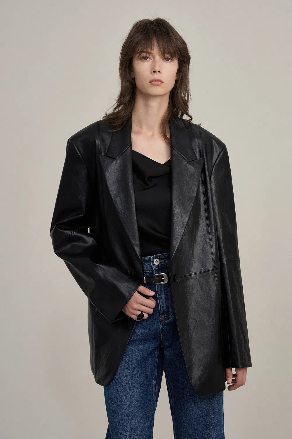 Aspall Blazer in Vegan Leather