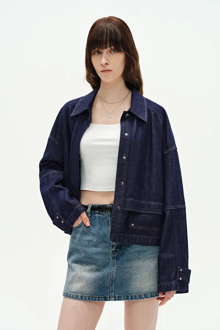 Karlie Jacket in Silk-Modal Denim