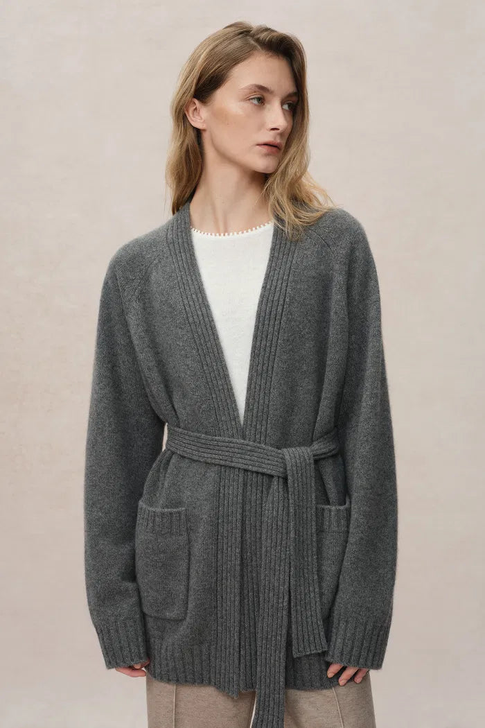 Sini Robe Style Cardigan in Cashmere Knit