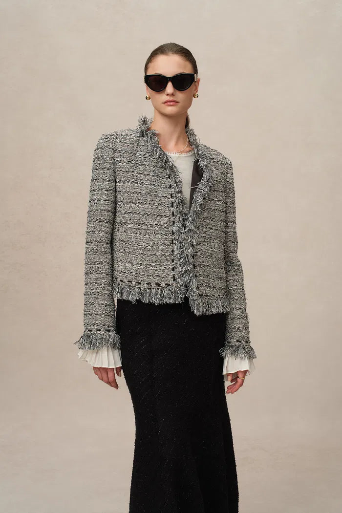 Marcela Coat in Coarse Wool Tweed