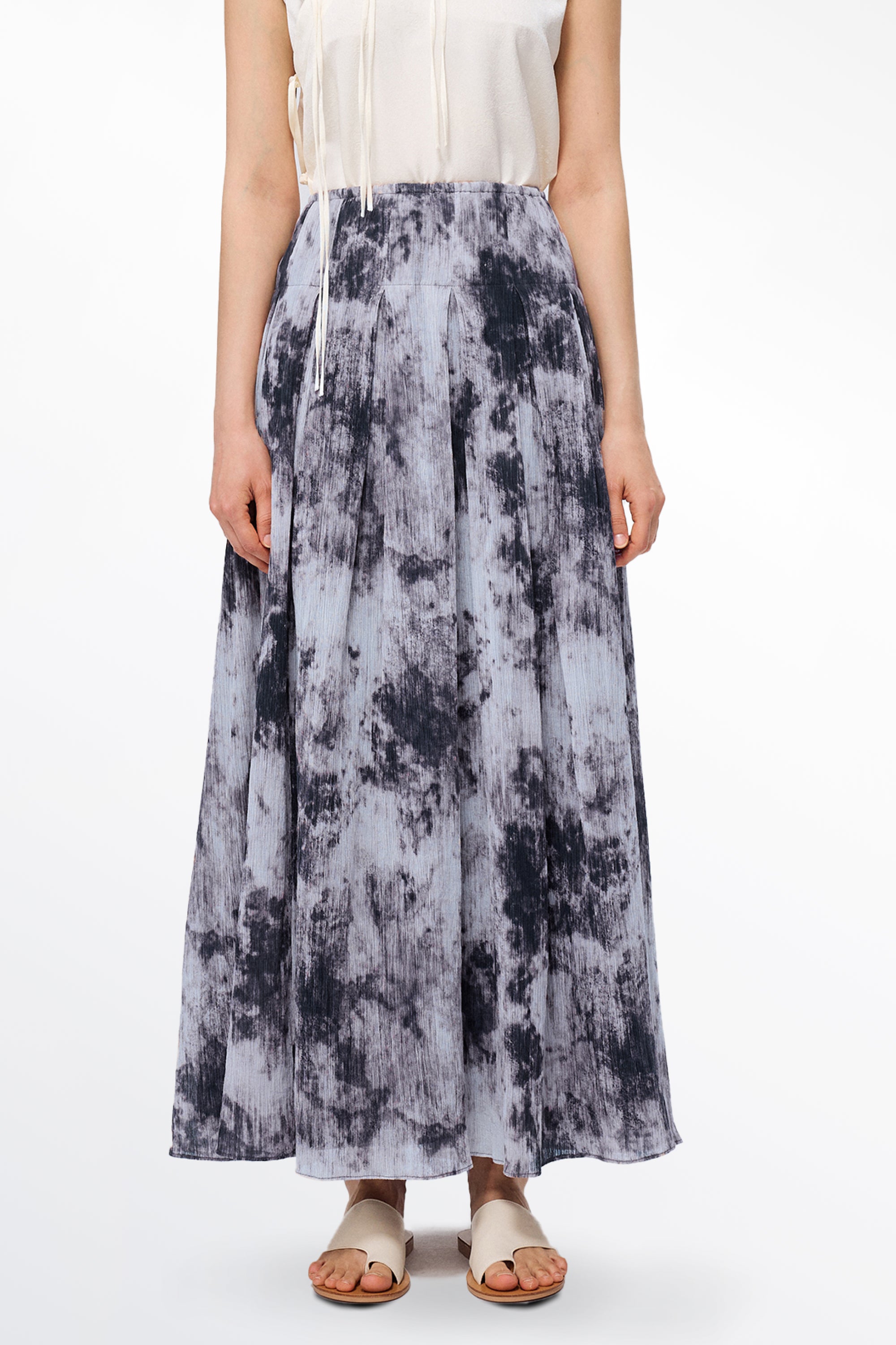Como Printed Maxi Dress in Silk Cotton Blend