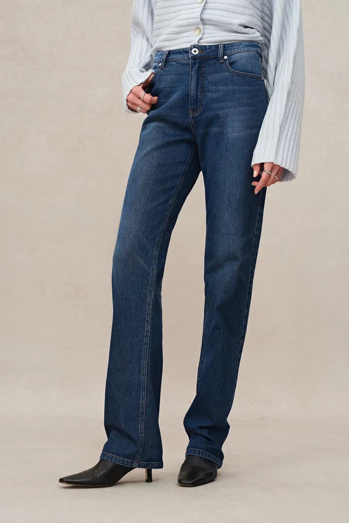 Zuki Straight Leg Jeans in Turkish Cotton Denim