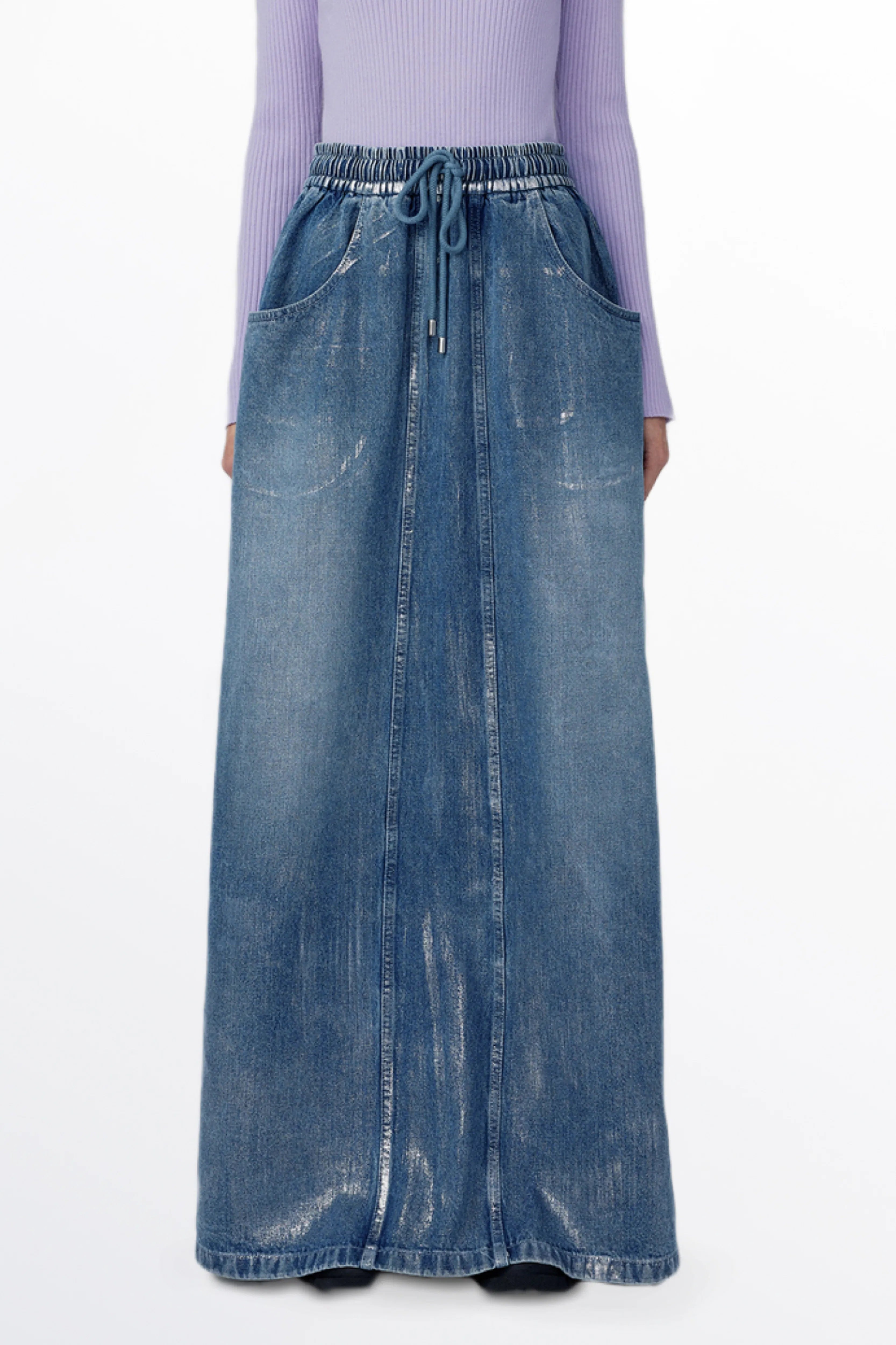 Dulsie Denim Skirt in Cotton