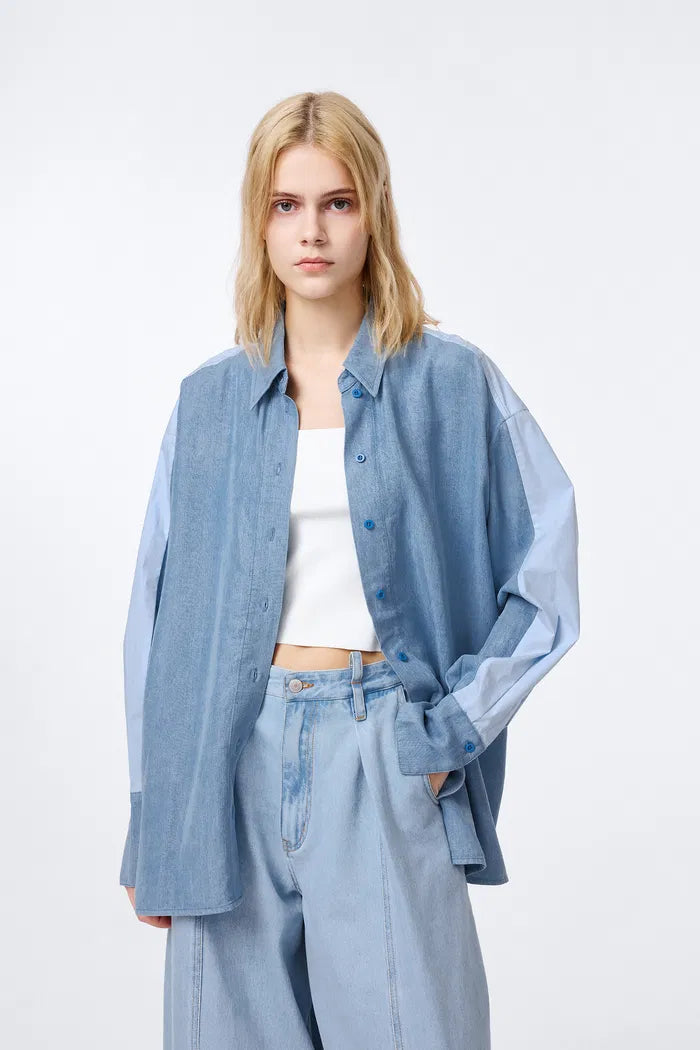 Ksenia Shirt in Regenerated Cellulose Fiber Denim