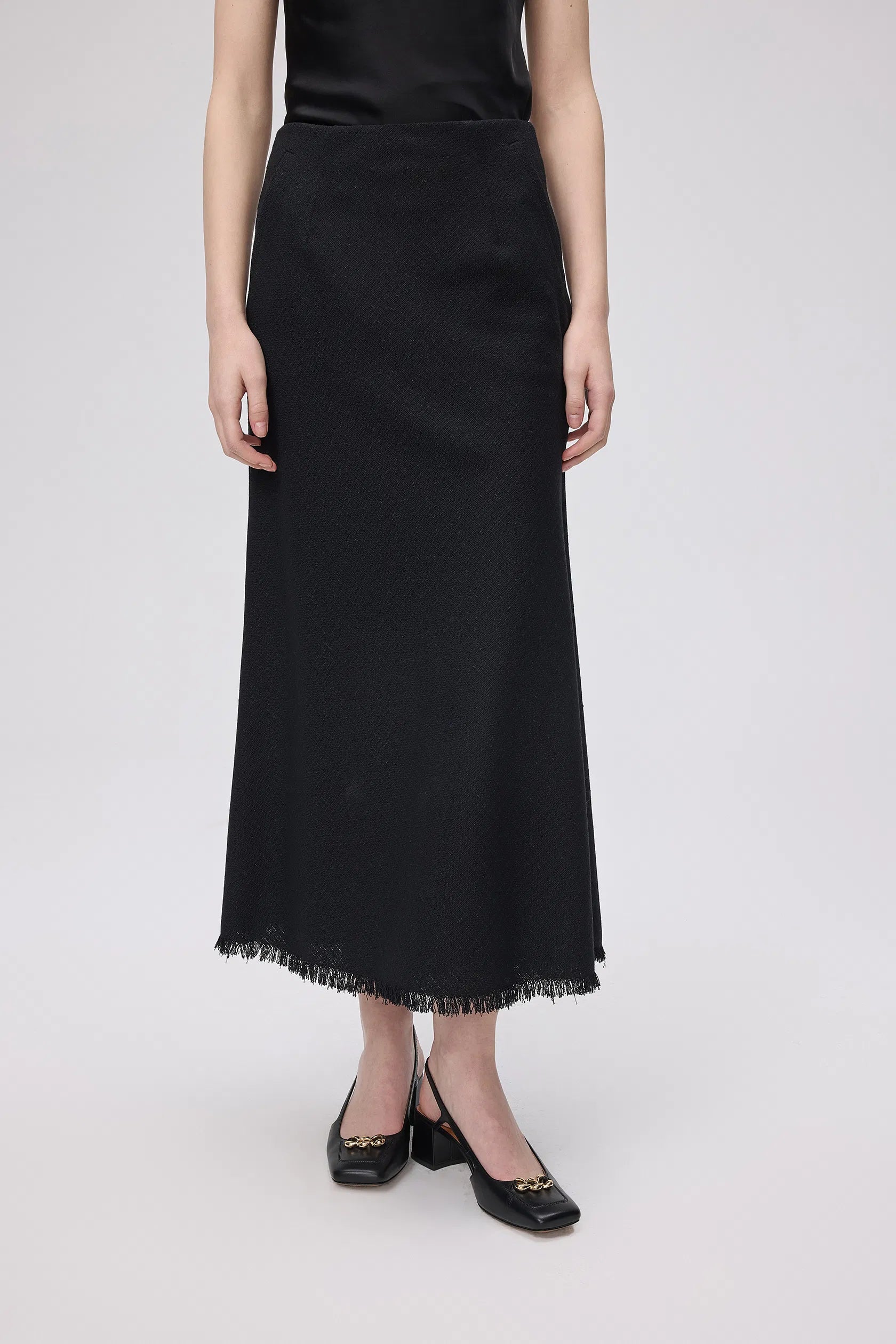 Clara Flare Skirt in Wool Blend