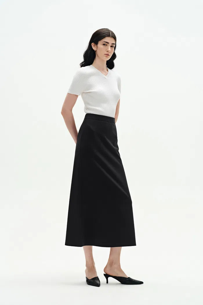 Alina Maxi Skirt in Cotton Blend