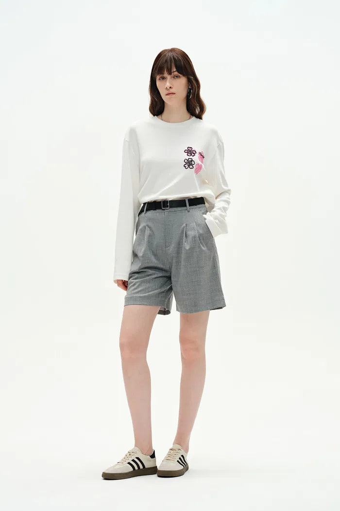 Jardin des Fabriques Long Sleeve T-Shirt in Pima Cotton