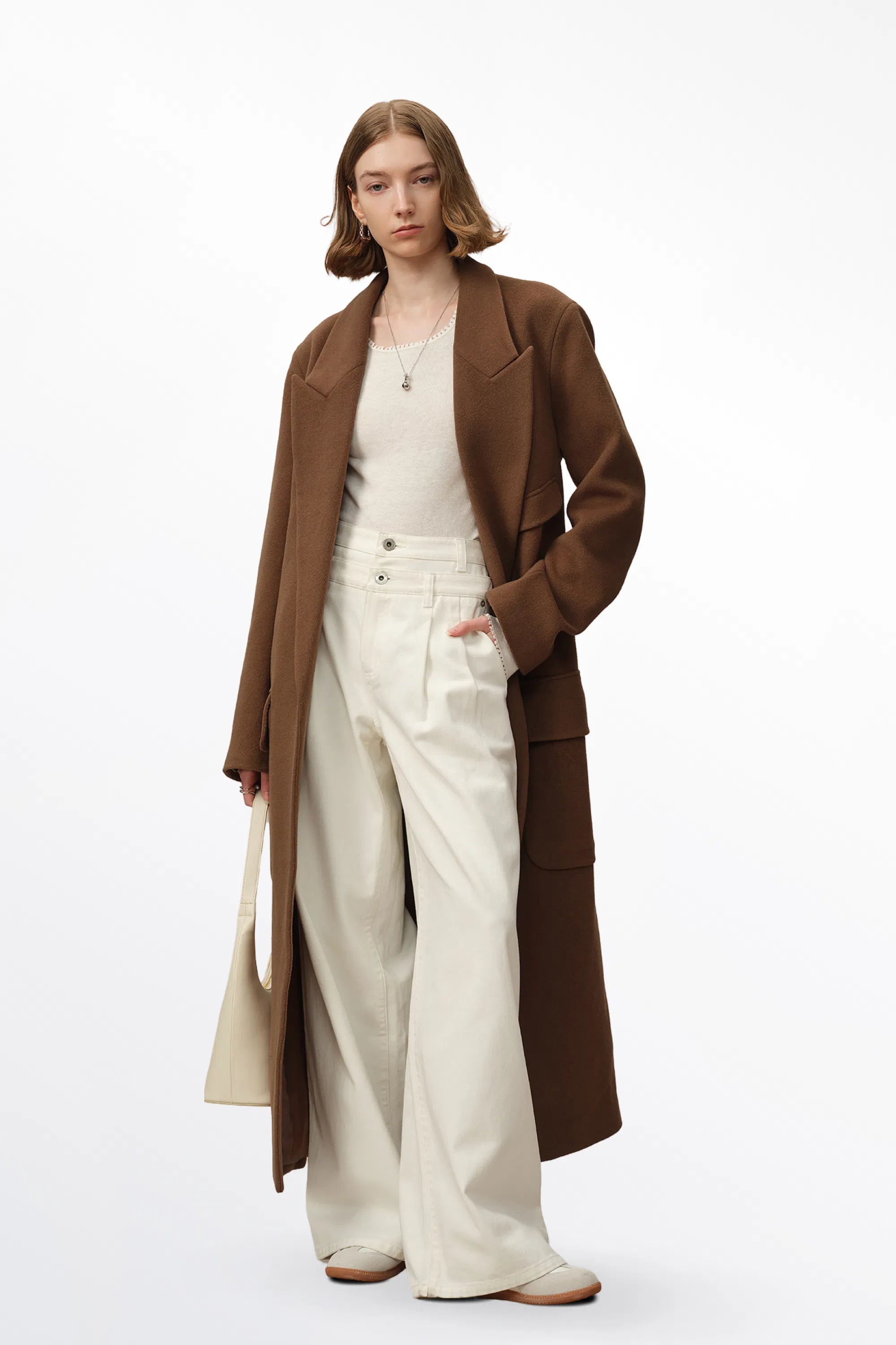 Stanley Robe Coat in Wool-Alpaca Melton