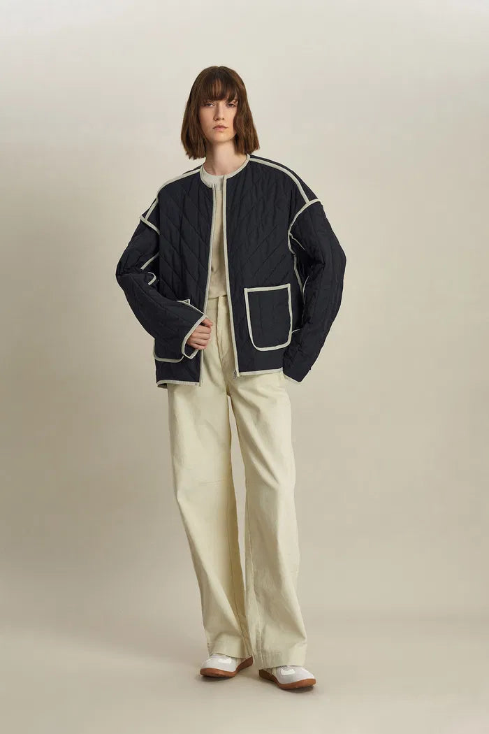 Irene Quilted Jacket in High-Density Fabric