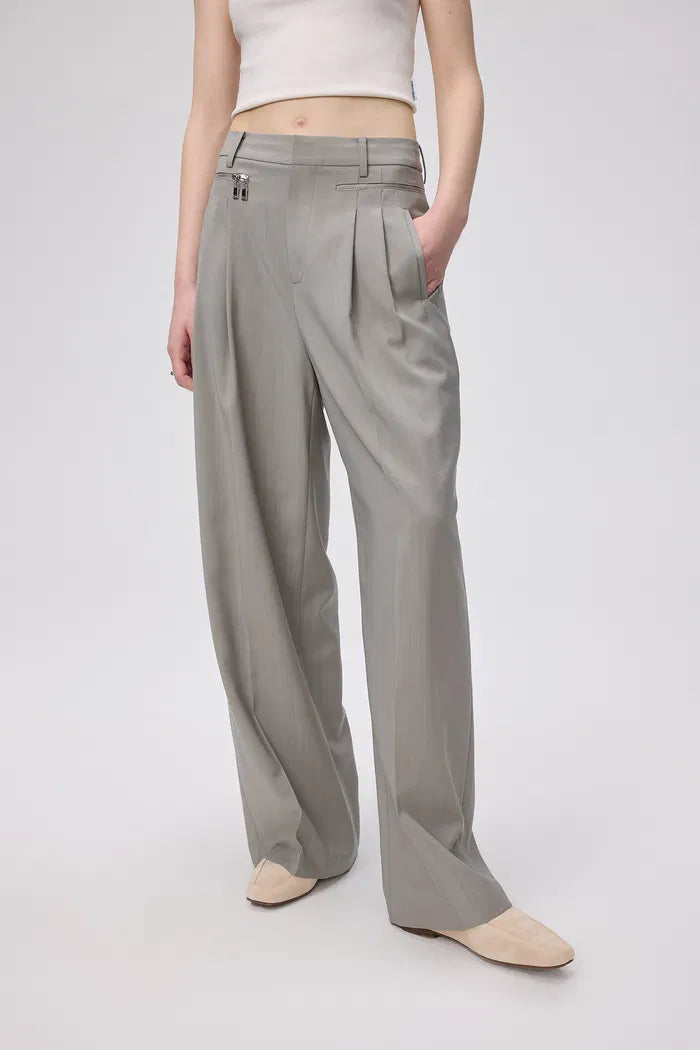 Bug Wide Leg Pants in Worsted Wool Blend