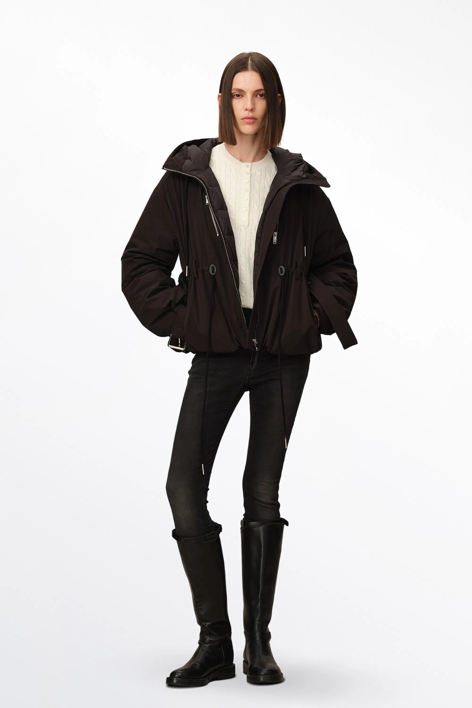 Jeanne Aviator Puffer Jacket