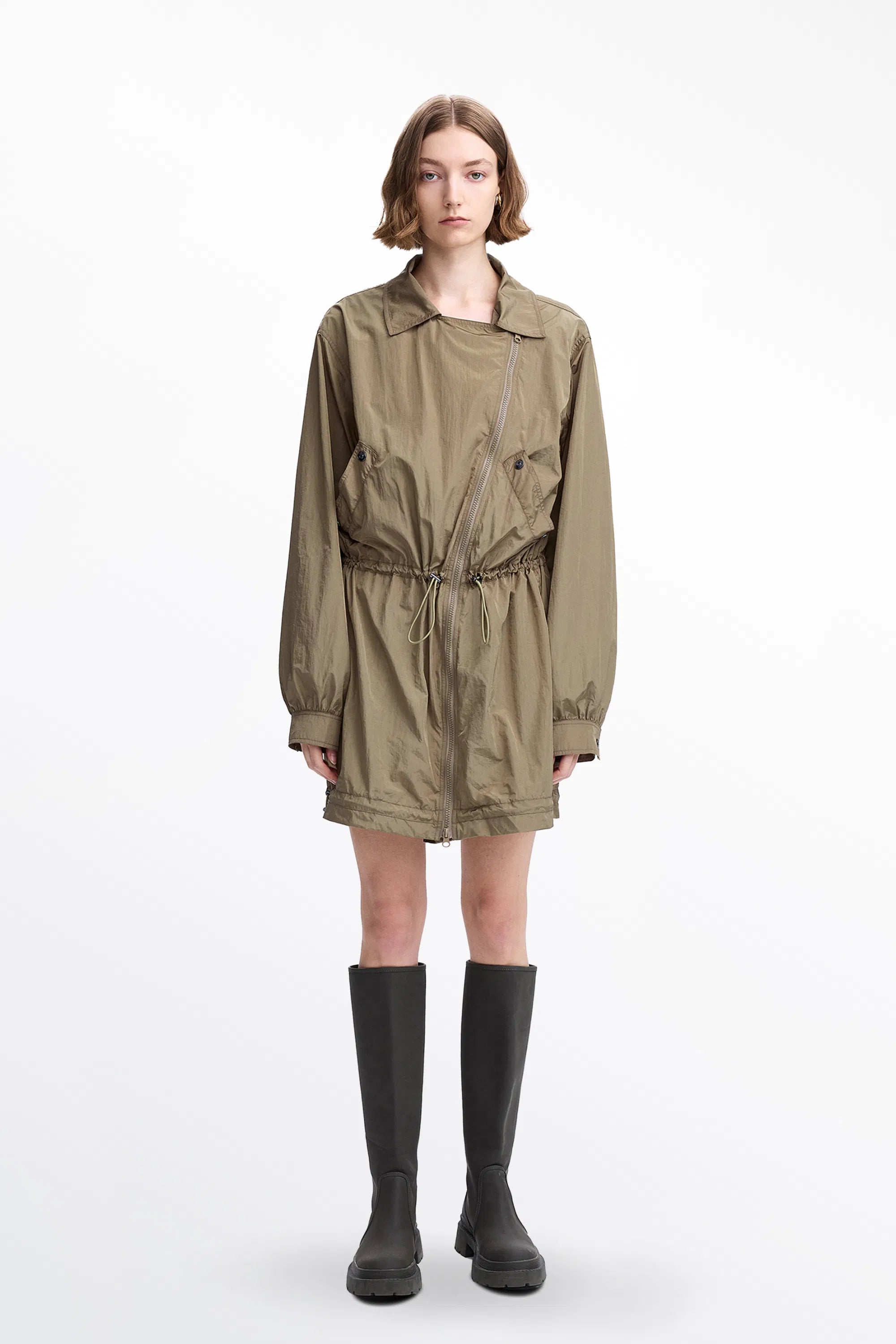 Basil Convertible Water-Repellent Jacket Dress