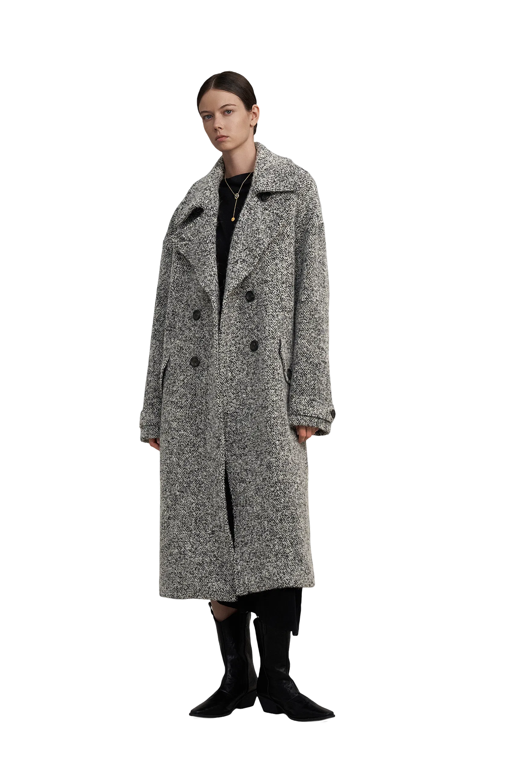 Daisy Coat in Ultralight Bouclé Wool