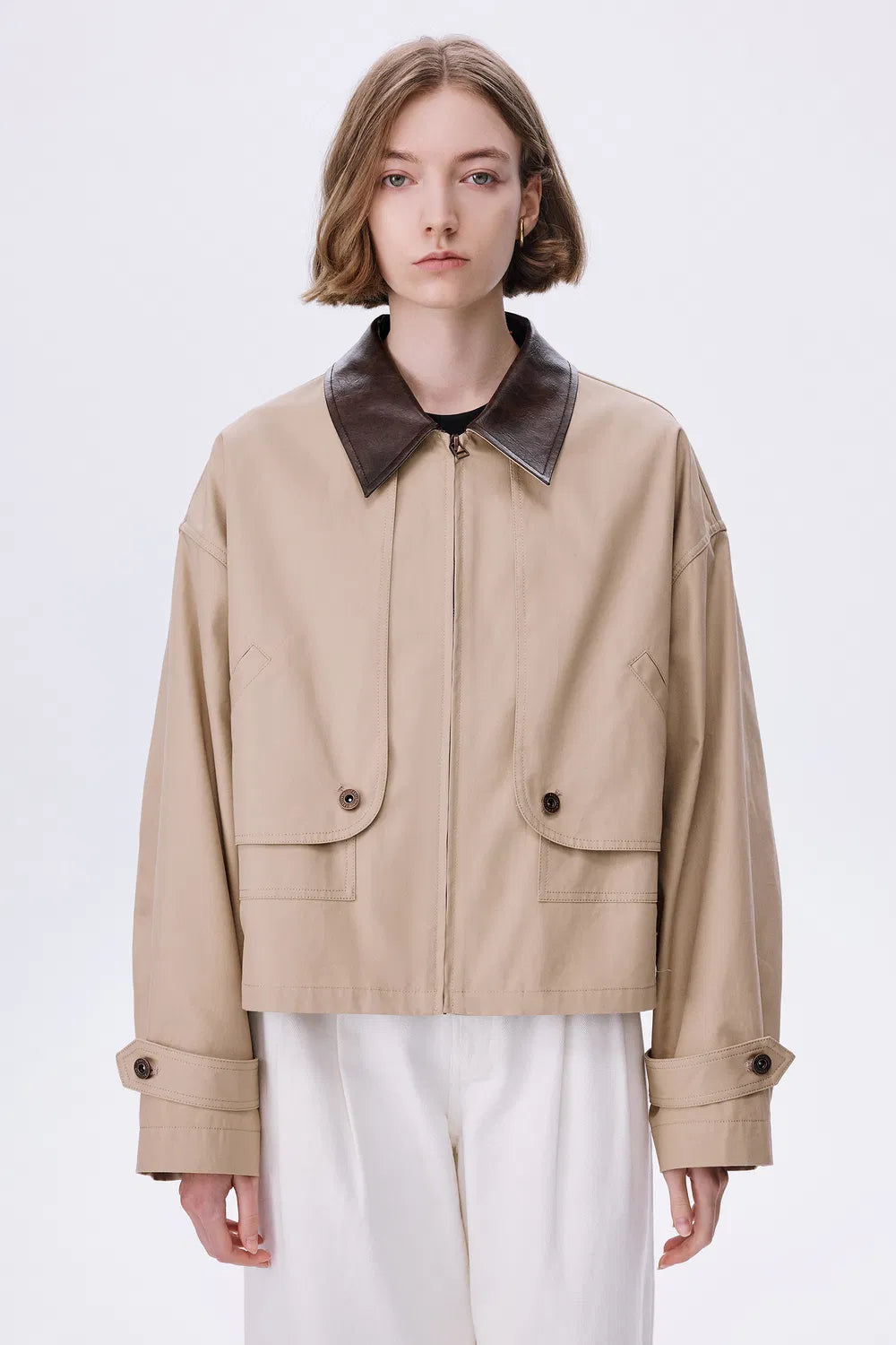 Dnipro Oversized Lightweight Utility Jacket in Cotton Twill