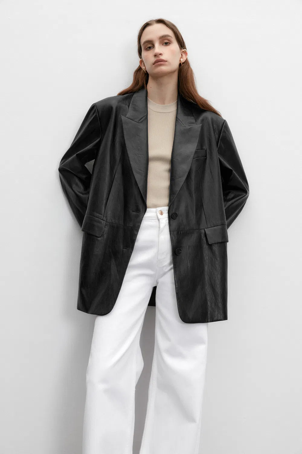 Sebastien Vintage Texture Jacket in Vegan Leather