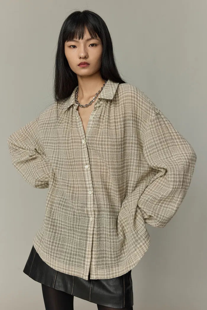 Ivy Plaid Shirt in Wool