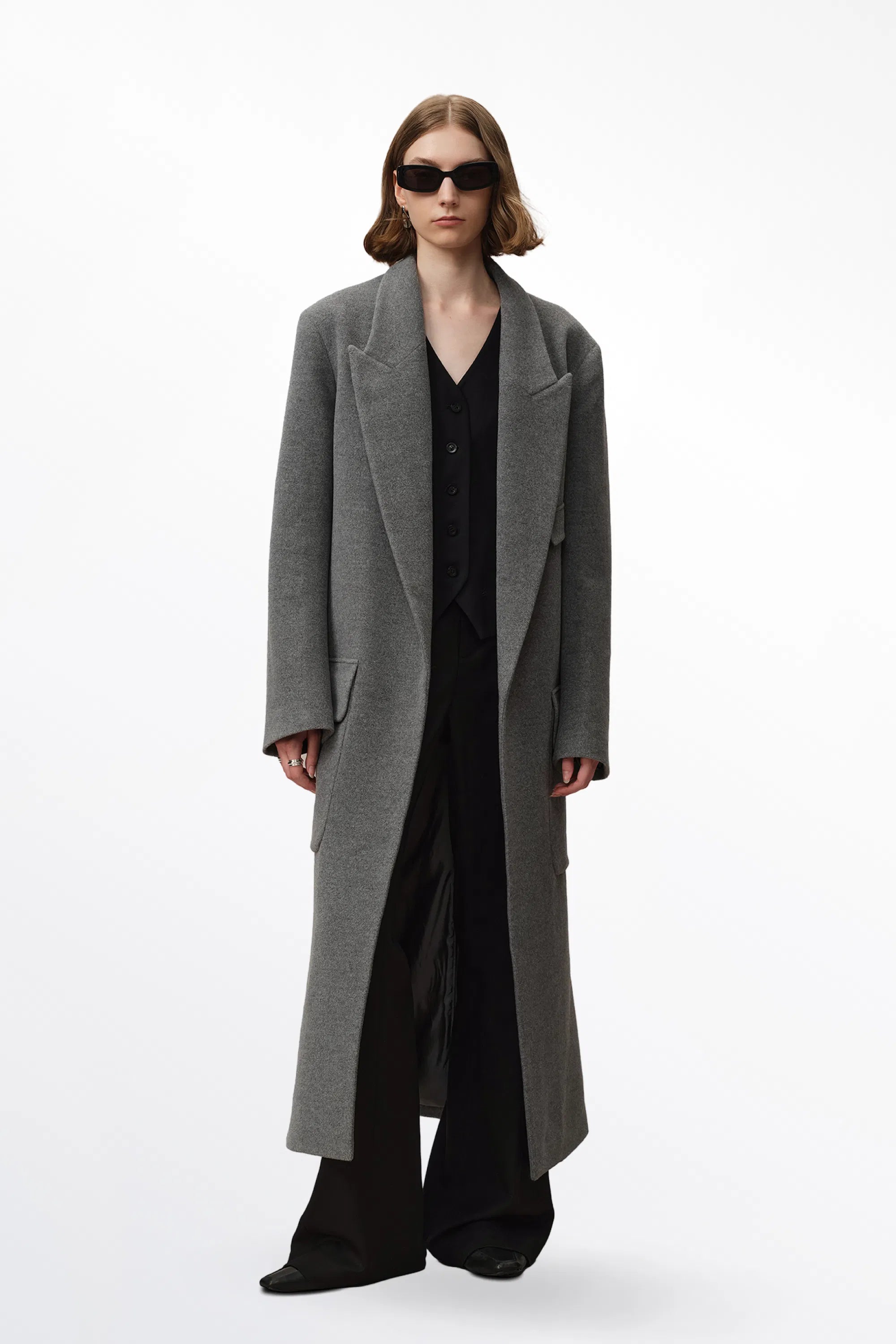 Stanley Lounge Robe Inspired Coat in Wool-Alpaca Melton