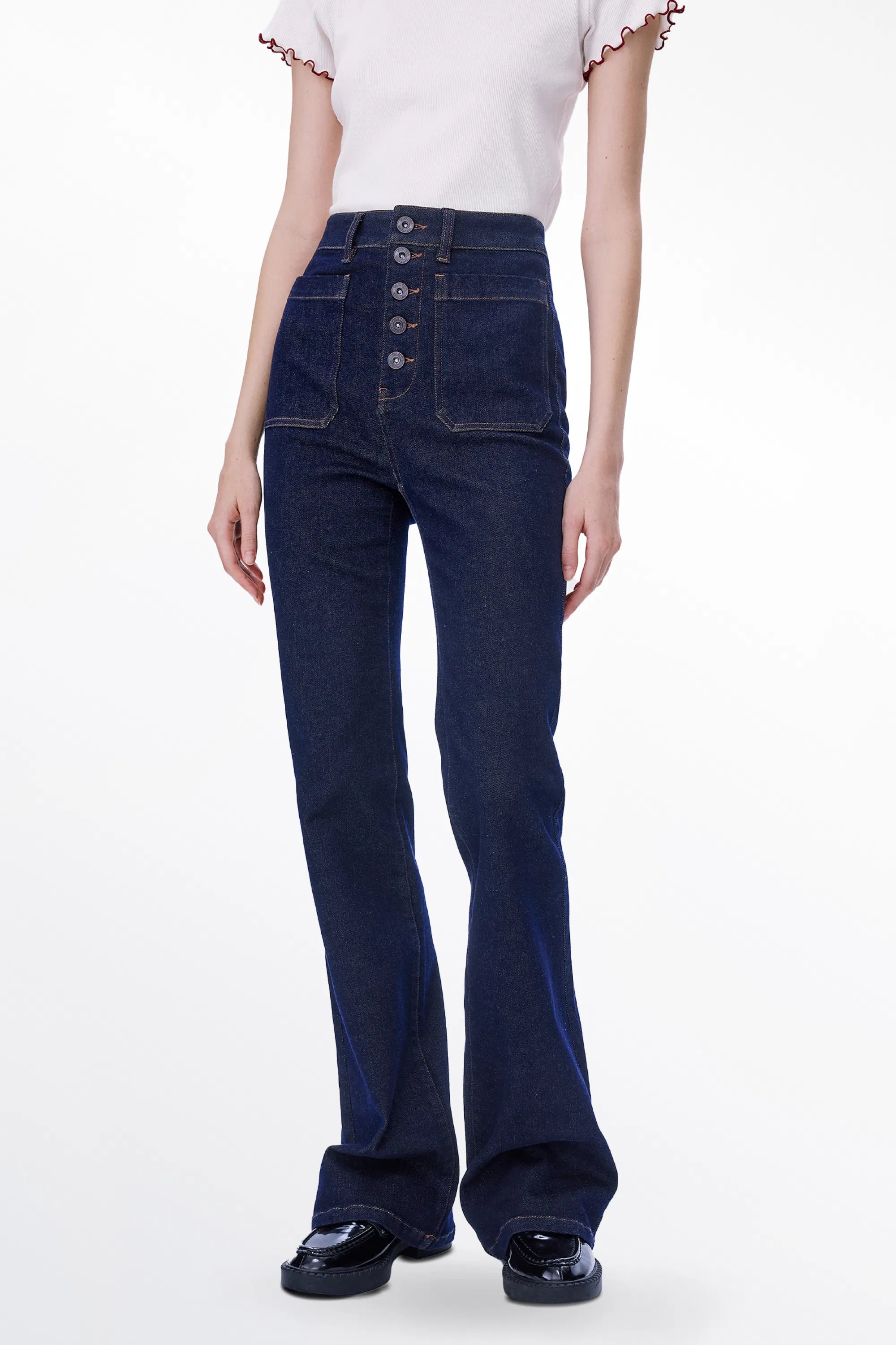 Keren Bootcut Jeans in Stretchy Denim