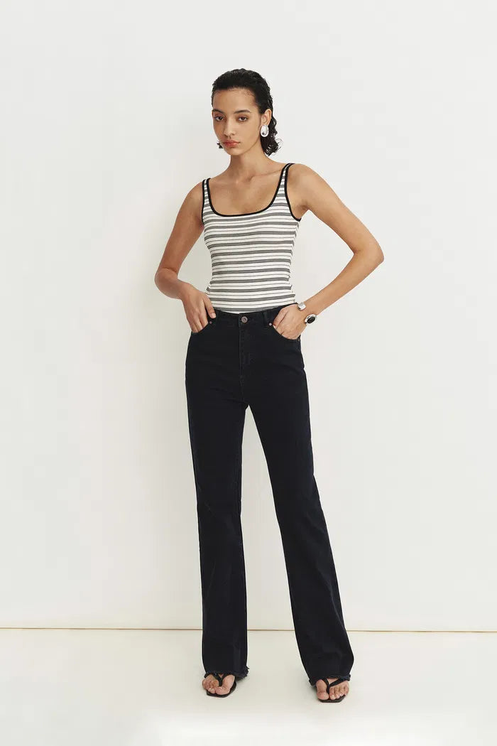 Cathy Turkish Bell Bottom Jeans in Stretch Turkish Denim