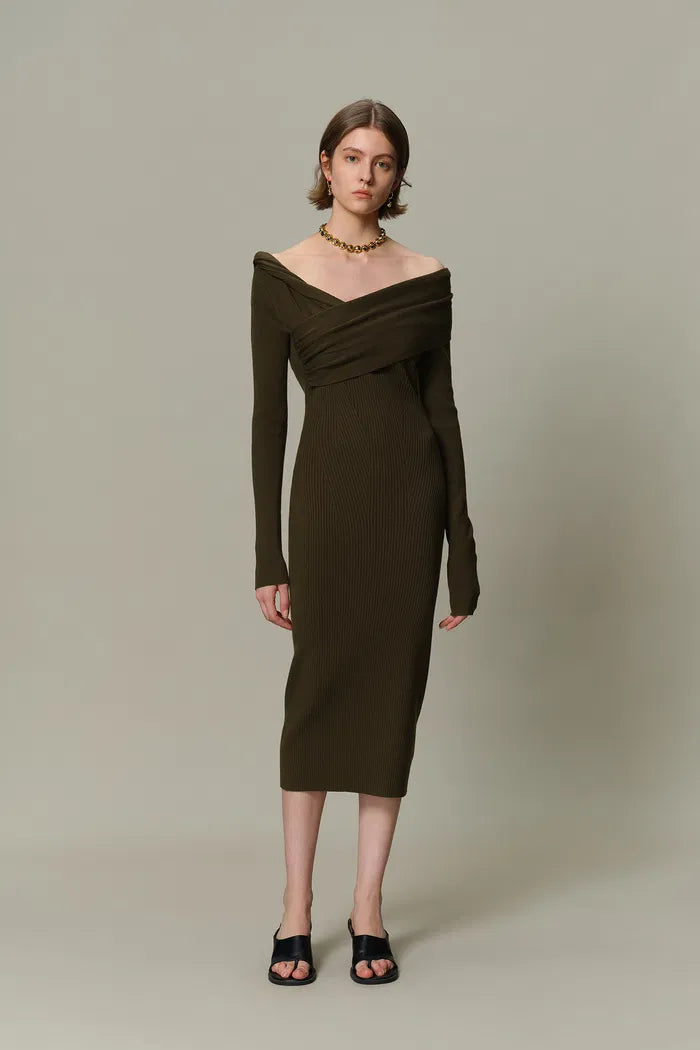 Veronica Fitted Dress in Anti-Pilling Knit