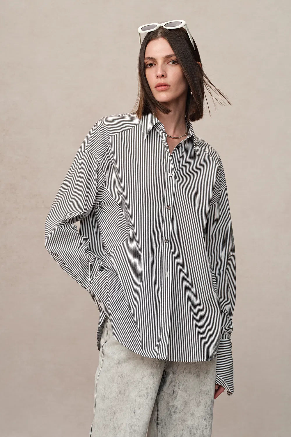 Jura Wrinkle Resistant Striped Shirt in Japanese Cotton Poplin