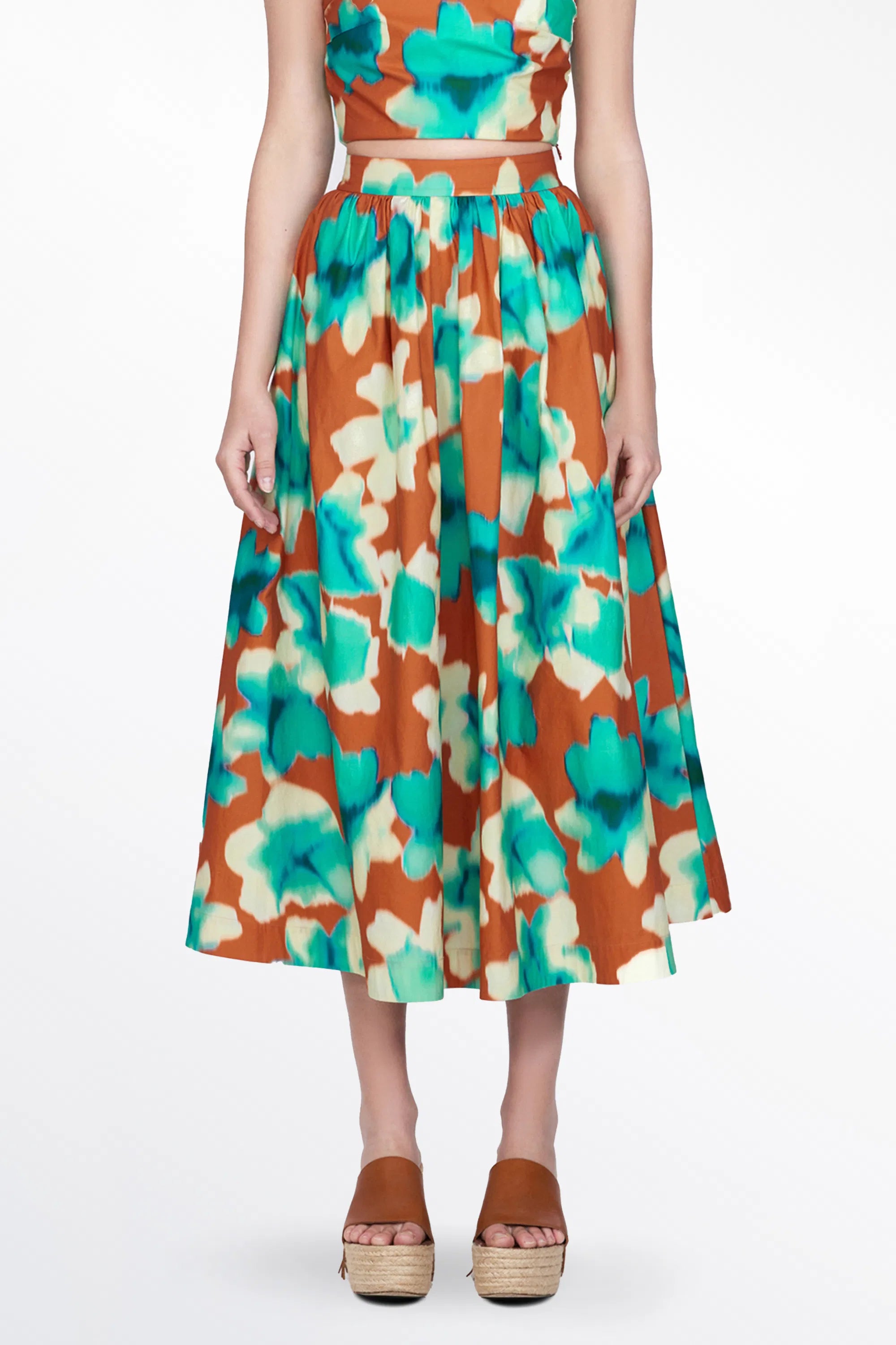 Havana Print Skirt in Tencel Cotton