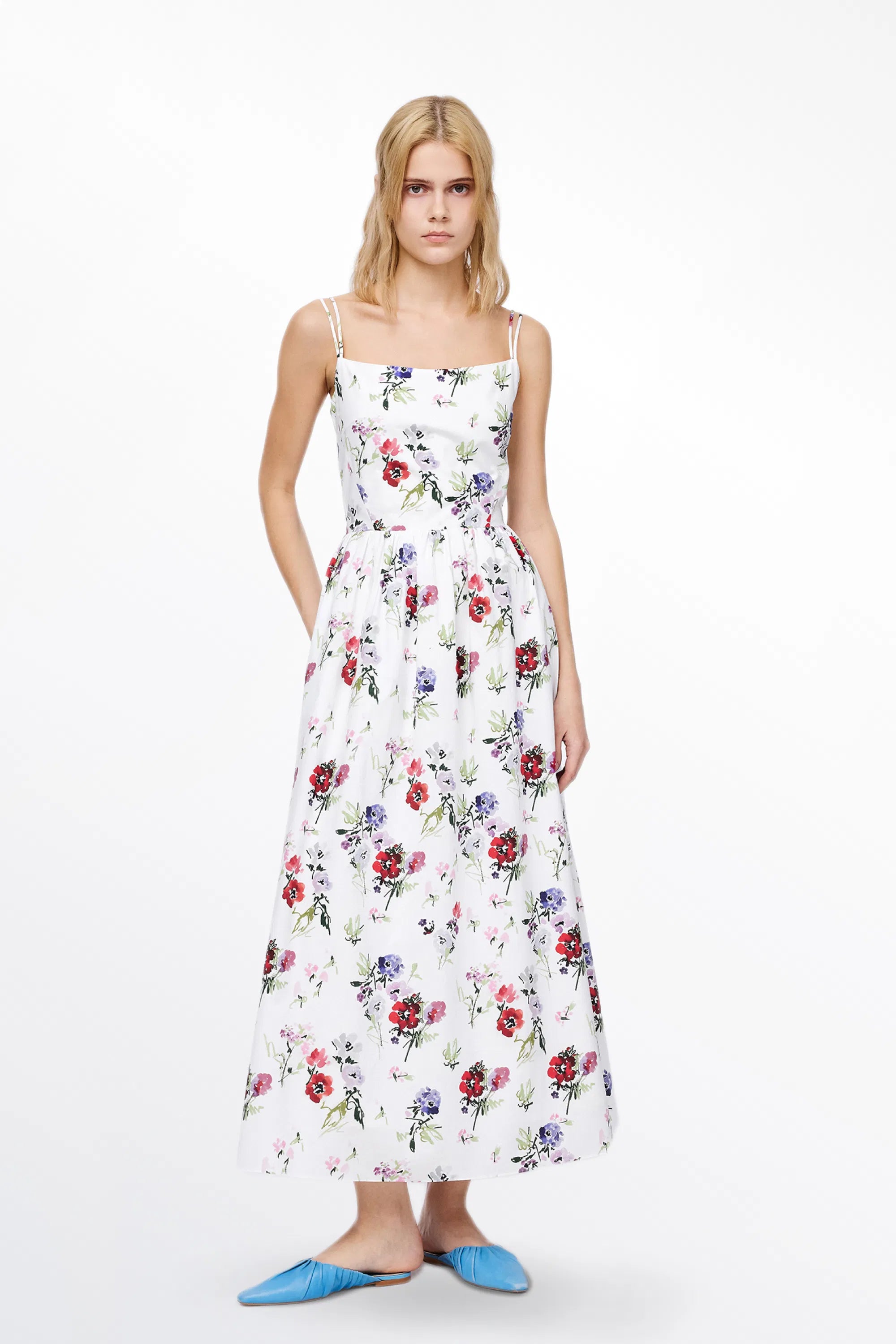 Freya Flora A-line Dress in Cotton