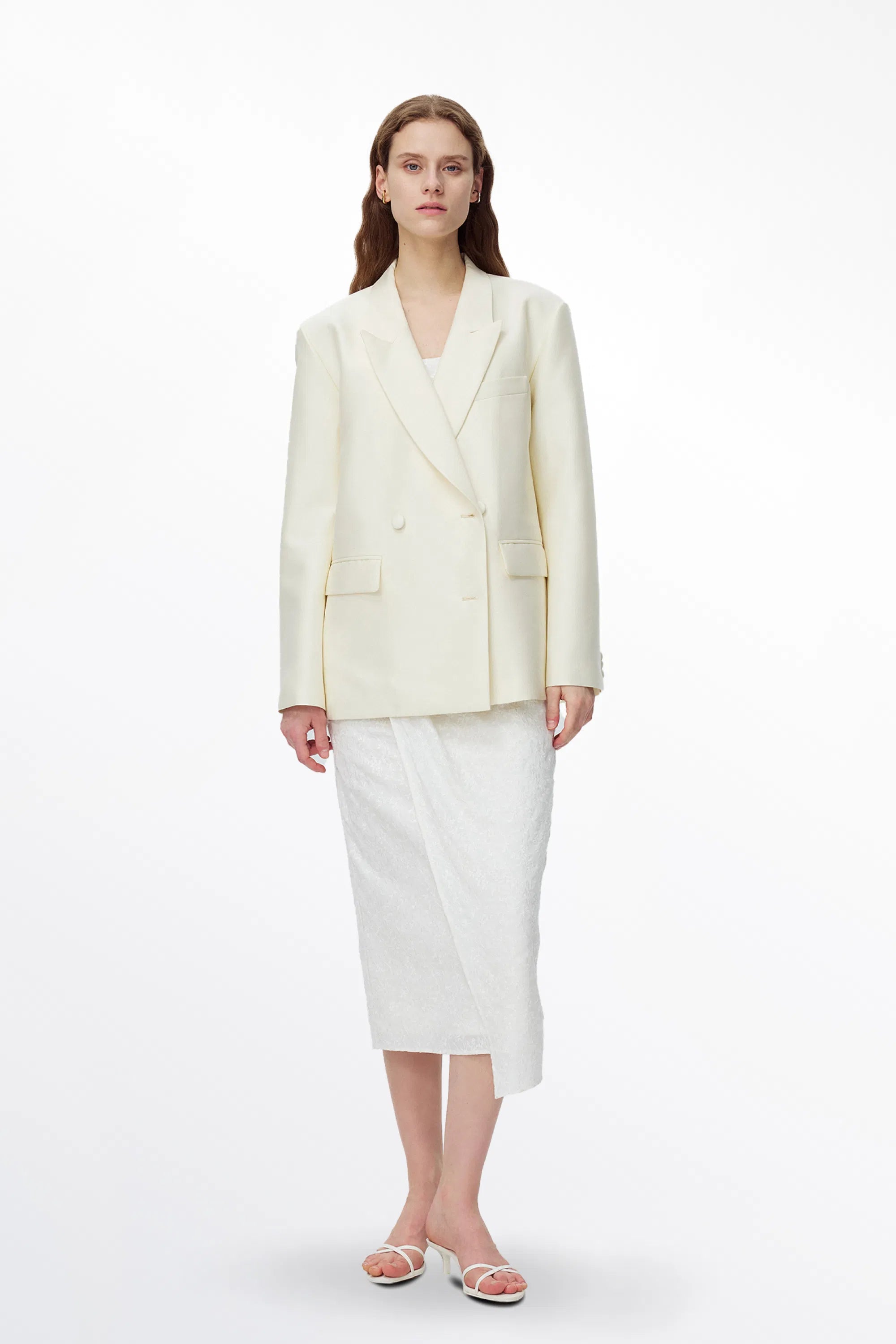 Trai Blazer in Silk Wool Blend