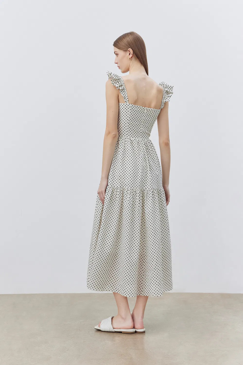 Paula Polka Dot Dress in Cotton