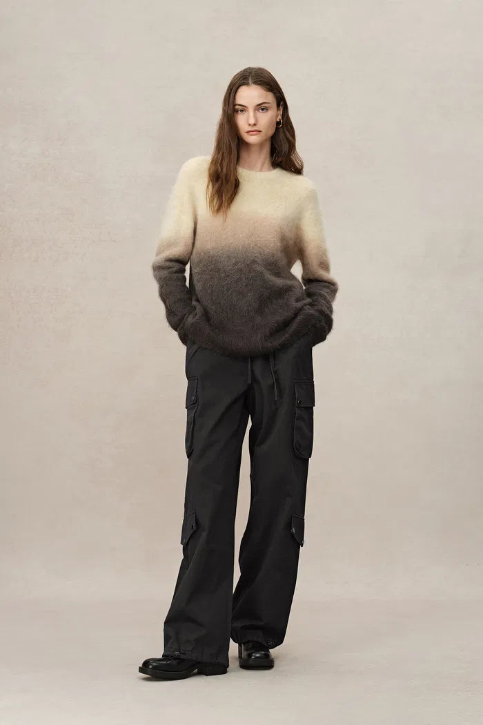 Elisabeth Utility Trousers in Washed Cotton Denim